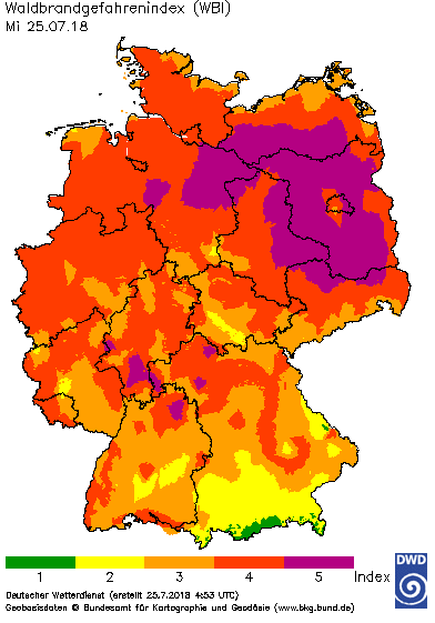 Hohe Waldbrandgefahr in Hessen - Freiwillige Feuerwehr Langenthal